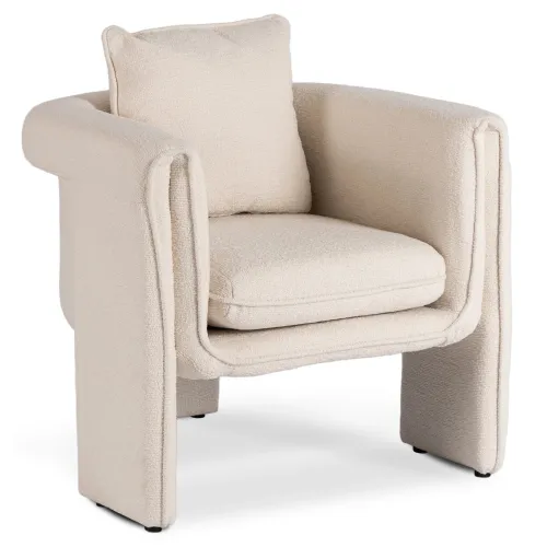 Dizajnové kreslo Gala krémové