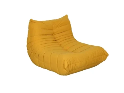 Dizajnové kreslo Nua zamat horčicové