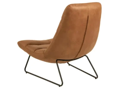 Detail produktu Dizajnové kožené kreslo Milford brandy brown