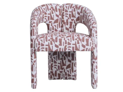 Dizajnové kreslo Castelo vínové/hnedé