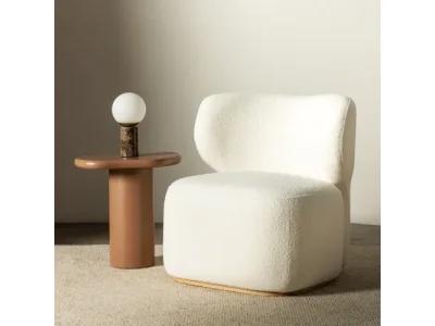 Dizajnové kreslo Imai biele