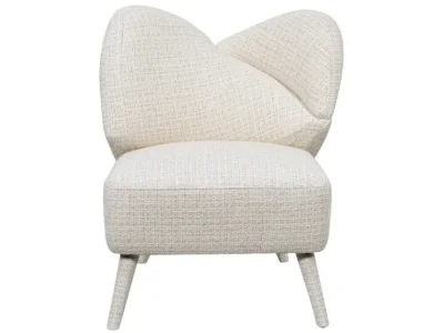 Detail produktu Dizajnové kreslo Leith lounge bouclé béžové