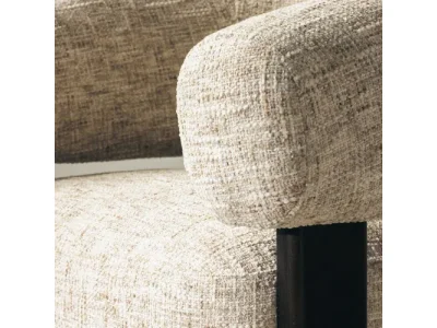 Detail produktu Dizajnové kreslo Maribel béžovo-sivé/orech