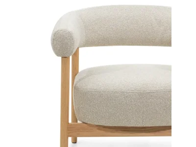 Detail produktu Dizajnové kreslo Montepulciano z masívu svetlo béžové