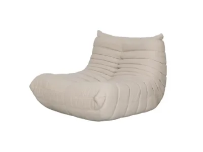 Dizajnové kreslo Nua zamat béžové