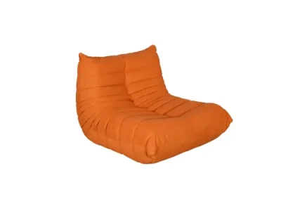 Dizajnové kreslo Nua zamat oranžové