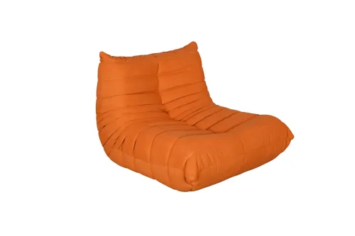 Dizajnové kreslo Nua zamat oranžové