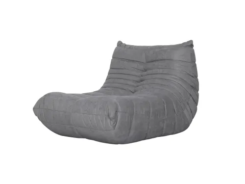 Dizajnové kreslo Nua zamat sivé