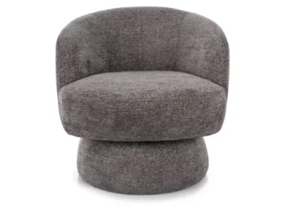 Dizajnové otočné kreslo Cosmic sivé