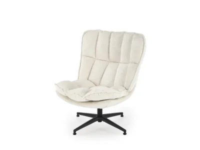 Detail produktu Dizajnové otočné kreslo Fofana krémové