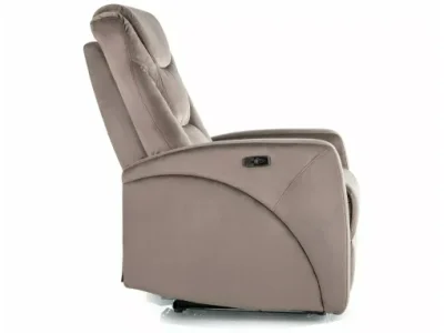 Detail produktu Elektrické polohovacie kreslo KRONOS Velvet cappuccino