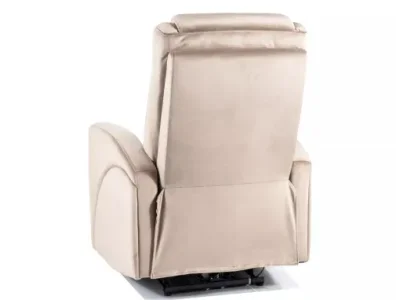 Detail produktu Elektrické polohovacie kreslo KRONOS Velvet tmavo béžové