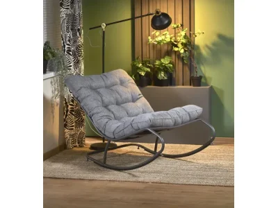 Hojdacie kreslo Gatto sivé