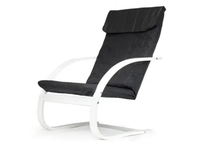 Hojdacie kreslo Simex čierno-biele
