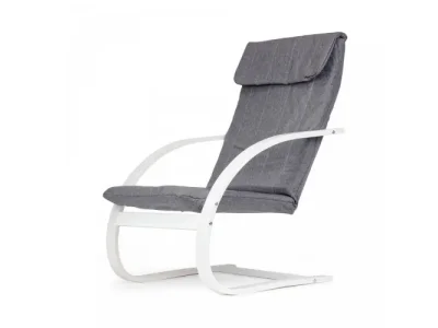 Hojdacie kreslo Simex šedo-biele