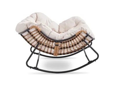 Detail produktu Houpací křeslo Elton béžové/černé