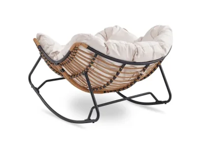 Detail produktu Houpací křeslo Elton béžové/černé