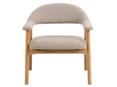 Detail produktu Kreslo ADDI relaxačné z masívu béžové/dub prírodný