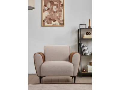 Detail produktu Kreslo Aren ekokoža škoricové/hnedé