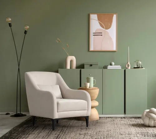 Kreslo Astana ecru/čierne