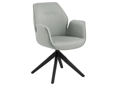 Kreslo Aura svetlo sivá/čierna