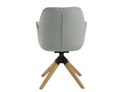 Detail produktu Kreslo Aura svetlo sivá/dub