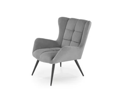 Kreslo Byron popolavo sivé