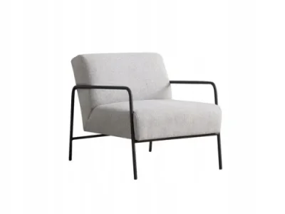 Detail produktu Kreslo Eti sivé/čierne