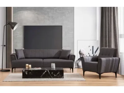 Detail produktu Kreslo Hamlet tmavo sivé