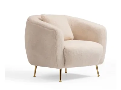 Kreslo Istiridey béžové/zlaté