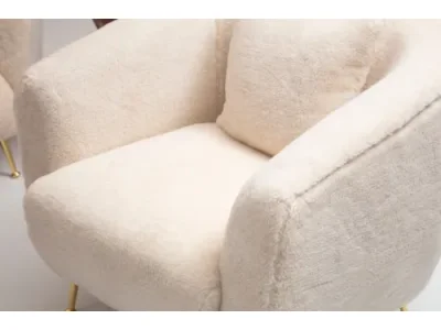 Detail produktu Kreslo Istiridey béžové/zlaté