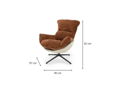 Detail produktu Kreslo Lobster škoricové