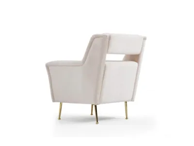 Detail produktu Kreslo Mira krémové/zlaté