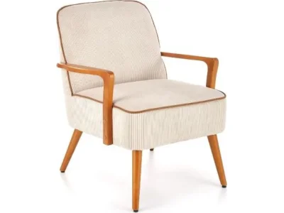 Detail produktu Kreslo Pastore svetlobéžové/svetlé orechové