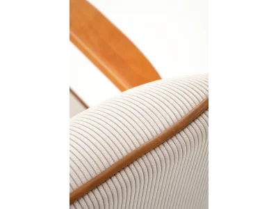 Detail produktu Kreslo Pastore svetlobéžové/svetlé orechové