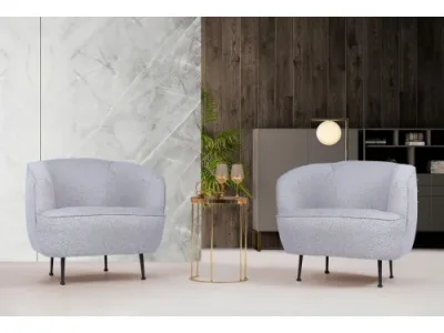 Detail produktu Kreslo Piccoli sivé/čierne