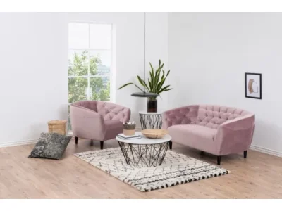 Detail produktu Kreslo Ria púdrovo ružové