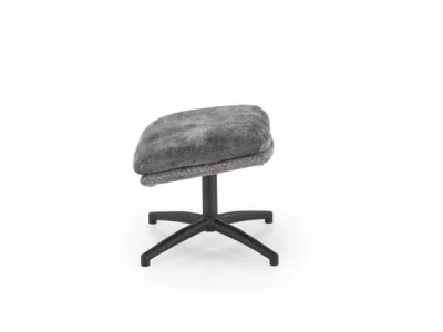 Detail produktu Kreslo s podnožkou Dario popolavo sivé