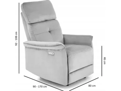 Detail produktu Kreslo Semir s elektrickým polohovaním a USB portom béžové