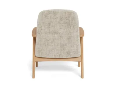 Detail produktu Lounge kreslo Auckland z masívu béžové/dub prírodný