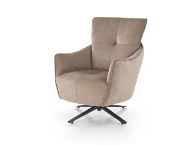 Otočné čalúnené kreslo SCAMPI cappuccino