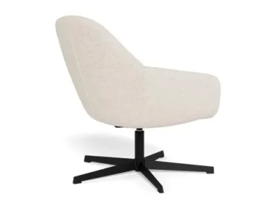 Detail produktu Otočné dizajnové kreslo Claremore krémové