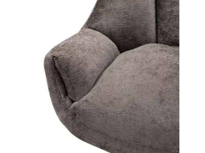 Detail produktu Otočné dizajnové kreslo Bolzano hnedo-sivé