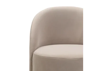 Detail produktu Otočné dizajnové kreslo Enzo velúr krémové