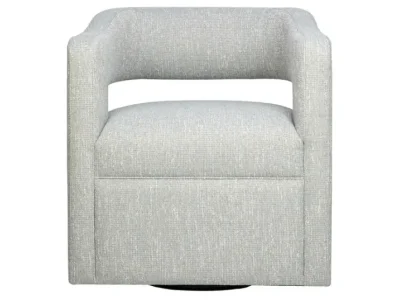 Detail produktu Otočné dizajnové kreslo Leith sivé