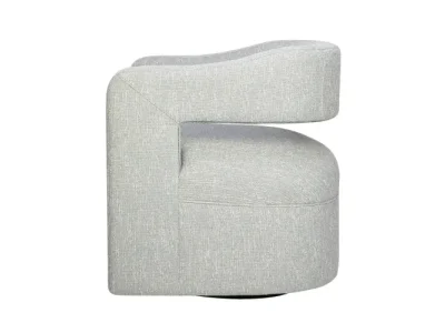 Detail produktu Otočné dizajnové kreslo Leith sivé