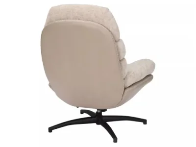 Detail produktu Otočné dizajnové relaxačné kreslo GISELLE béžové