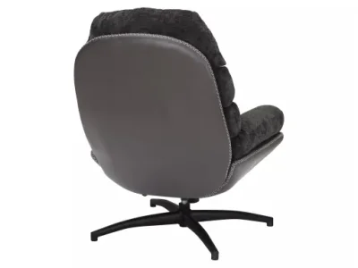 Detail produktu Otočné dizajnové relaxačné kreslo GISELLE čierne