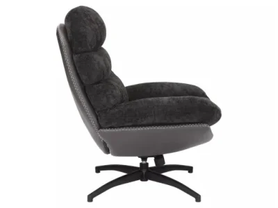 Detail produktu Otočné dizajnové relaxačné kreslo GISELLE čierne