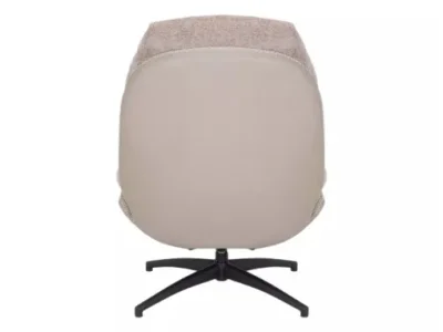 Detail produktu Otočné dizajnové relaxačné kreslo GISELLE staroružová/béžová